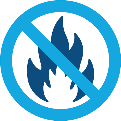 No flame-spark